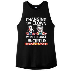 Same Circus Different Clown Political Kamala And Trump Ladies PosiCharge Tri-Blend Wicking Tank