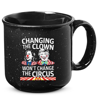 Same Circus Different Clown Political Kamala And Trump 15oz Campfire Ceramic Mug