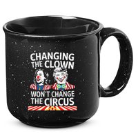 Same Circus Different Clown Political Kamala And Trump 15oz Campfire Ceramic Mug