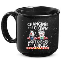 Same Circus Different Clown Political Kamala And Trump 15oz Campfire Ceramic Mug