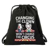 Same Circus Different Clown Political Kamala And Trump Drawstring Bag