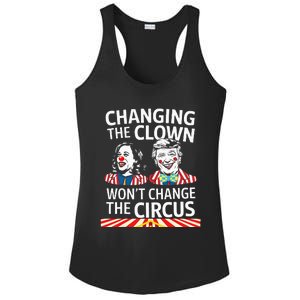 Same Circus Different Clown Political Kamala And Trump Ladies PosiCharge Competitor Racerback Tank