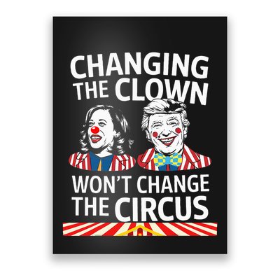 Same Circus Different Clown Political Kamala And Trump Poster