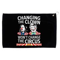 Same Circus Different Clown Political Kamala And Trump Grommeted Golf Towel