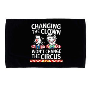 Same Circus Different Clown Political Kamala And Trump Microfiber Hand Towel