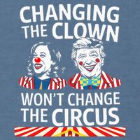 Same Circus Different Clown Political Kamala And Trump Garment-Dyed Sweatshirt