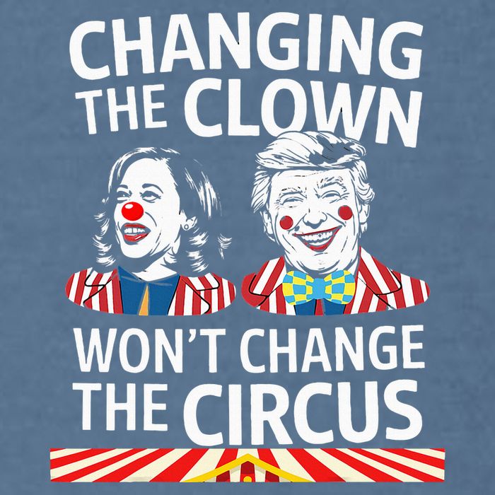 Same Circus Different Clown Political Kamala And Trump Garment-Dyed Sweatshirt