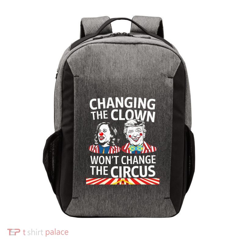 Same Circus Different Clown Political Kamala And Trump Vector Backpack