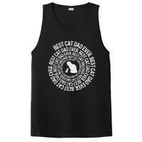 Spiral Cat Dad Best Cat Ever Spiral Vintage Fathers Day PosiCharge Competitor Tank