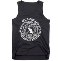 Spiral Cat Dad Best Cat Ever Spiral Vintage Fathers Day Tank Top