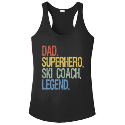 Ski Coach Dad Gift Ladies PosiCharge Competitor Racerback Tank