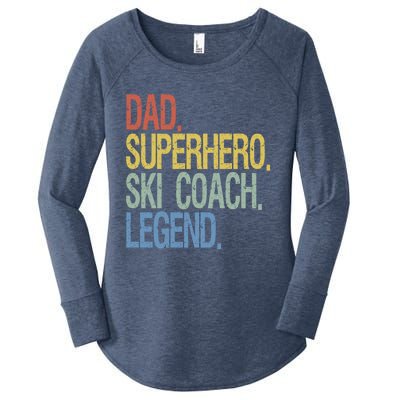 Ski Coach Dad Gift Women's Perfect Tri Tunic Long Sleeve Shirt