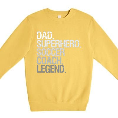 Soccer Coach Dad Premium Crewneck Sweatshirt