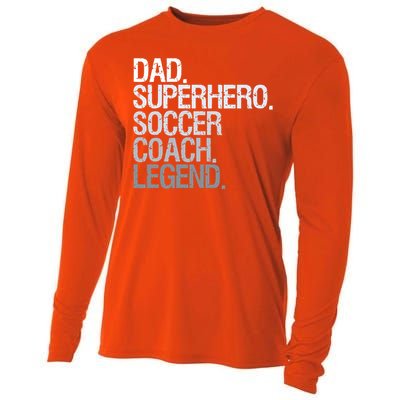 Soccer Coach Dad Cooling Performance Long Sleeve Crew