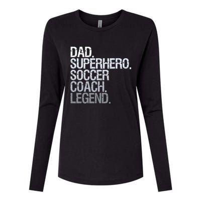 Soccer Coach Dad Womens Cotton Relaxed Long Sleeve T-Shirt