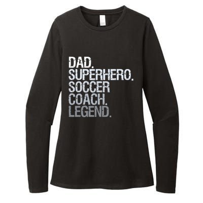 Soccer Coach Dad Womens CVC Long Sleeve Shirt