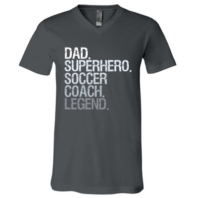 Soccer Coach Dad V-Neck T-Shirt