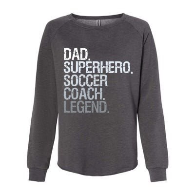 Soccer Coach Dad Womens California Wash Sweatshirt