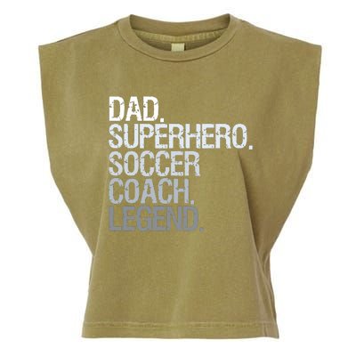 Soccer Coach Dad Garment-Dyed Women's Muscle Tee