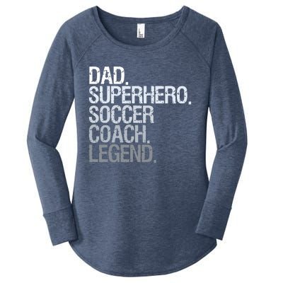 Soccer Coach Dad Women's Perfect Tri Tunic Long Sleeve Shirt