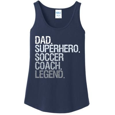 Soccer Coach Dad Ladies Essential Tank