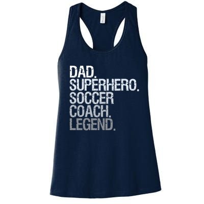 Soccer Coach Dad Women's Racerback Tank