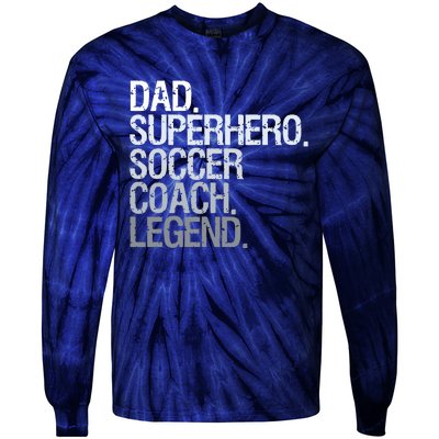 Soccer Coach Dad Tie-Dye Long Sleeve Shirt