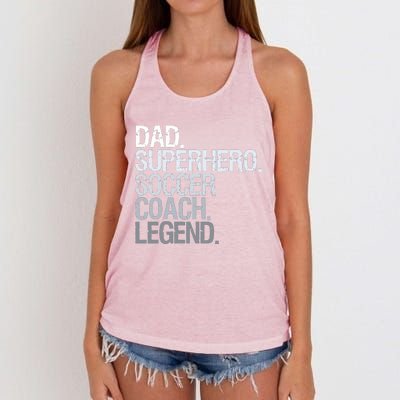 Soccer Coach Dad Women's Knotted Racerback Tank