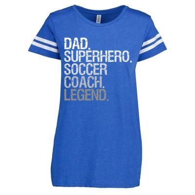 Soccer Coach Dad Enza Ladies Jersey Football T-Shirt