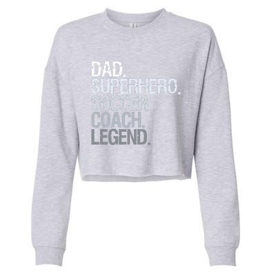 Soccer Coach Dad Cropped Pullover Crew