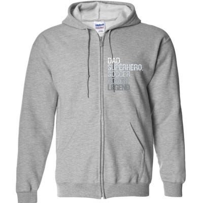 Soccer Coach Dad Full Zip Hoodie