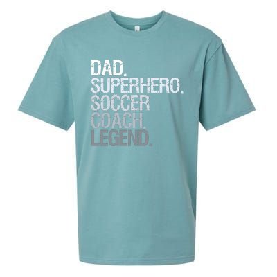 Soccer Coach Dad Sueded Cloud Jersey T-Shirt