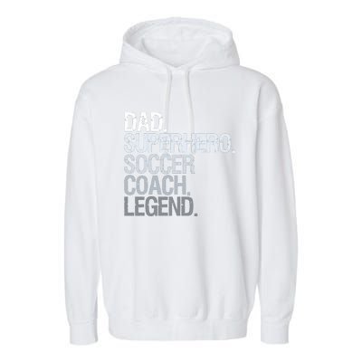 Soccer Coach Dad Garment-Dyed Fleece Hoodie