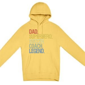 Soccer Coach Dad Premium Pullover Hoodie