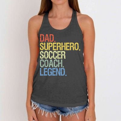 Soccer Coach Dad Women's Knotted Racerback Tank