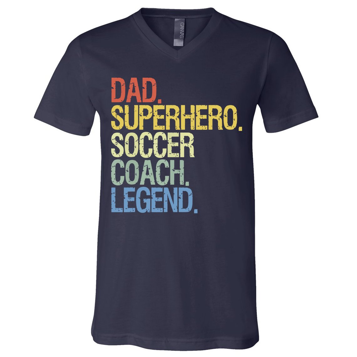 Soccer Coach Dad V-Neck T-Shirt