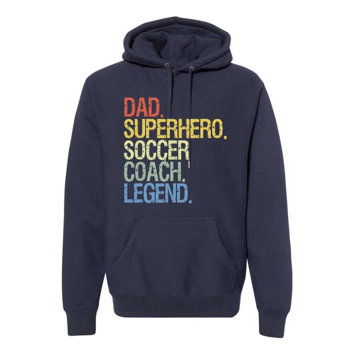 Soccer Coach Dad Premium Hoodie