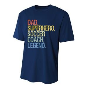 Soccer Coach Dad Performance Sprint T-Shirt