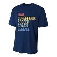 Soccer Coach Dad Performance Sprint T-Shirt