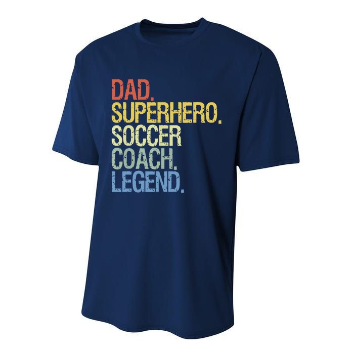 Soccer Coach Dad Performance Sprint T-Shirt