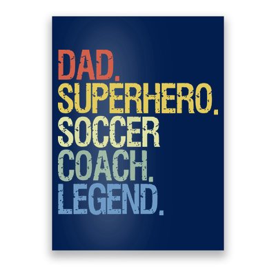 Soccer Coach Dad Poster