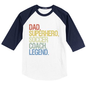 Soccer Coach Dad Baseball Sleeve Shirt