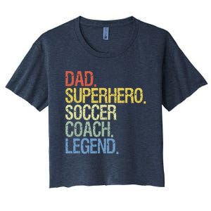 Soccer Coach Dad Women's Crop Top Tee