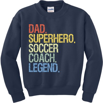 Soccer Coach Dad Kids Sweatshirt