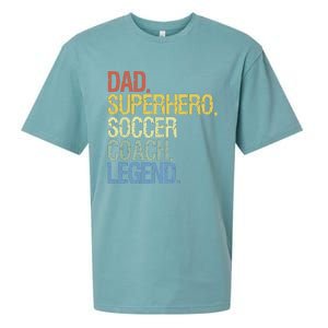 Soccer Coach Dad Sueded Cloud Jersey T-Shirt