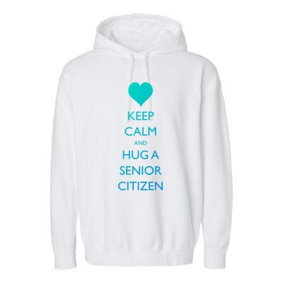 Senior Citizens Day Grandparents Senior Citizen Cute Gift Garment-Dyed Fleece Hoodie