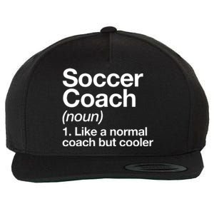 Soccer Coach Definition Sports School Instructor Trainer Wool Snapback Cap