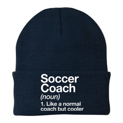 Soccer Coach Definition Sports School Instructor Trainer Knit Cap Winter Beanie