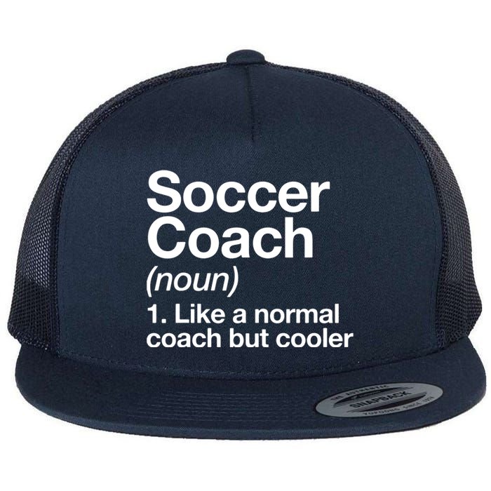 Soccer Coach Definition Sports School Instructor Trainer Flat Bill Trucker Hat