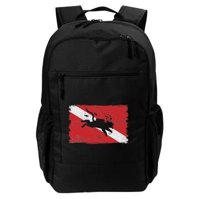 Scuba Cat Diving Flag Vintage Cats Diver Dive Funny Minimal Backpack